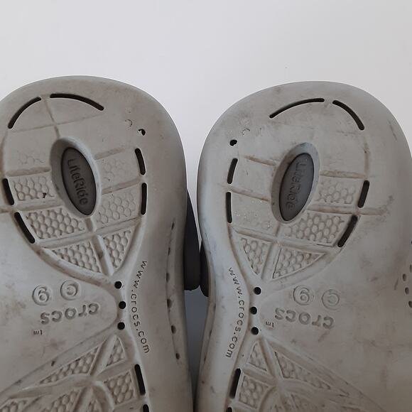 Crocs Literide 360 Clogs Kids 9 Black Slip On Water Shoes Comfort Summer Boys - Picture 10 of 10